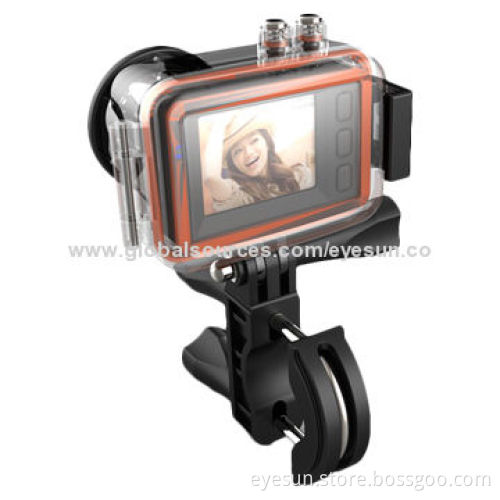 Full HD 1,080P Action Camera with 1.8 TFT LCD, 40m Waterproof/Android and iOS App/Supports TF CardNew